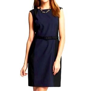 Banana Republic Wool Colorblock Sheath Dress